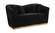 Arabella Black Velvet Loveseat by Meridian Furniture