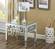 Aria White Glass End Table by Meridian Furniture