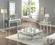 Aria White Glass End Table by Meridian Furniture