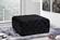 Ariel Black Velvet Ottoman Bench by Meridian Furniture