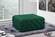 Ariel Green Velvet Ottoman Bench by Meridian Furniture