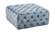 Ariel Sky Blue Velvet Ottoman Bench by Meridian Furniture