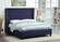 Ashton Navy Blue Linen Bed by Meridian Furniture
