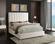 Becca Cream Velvet Bed by Meridian Furniture