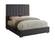 Becca Grey Velvet Bed by Meridian Furniture