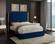 Becca Navy Blue Velvet Bed by Meridian Furniture