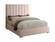 Becca Pink Velvet Bed by Meridian Furniture