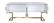 Beth White & Gold Wood Buffet Console Table by Meridian Furniture