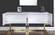 Beth White & Gold Wood Buffet Console Table by Meridian Furniture