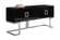 Beth Black & Chrome Wood Buffet Console Table by Meridian Furniture