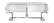 Beth White & Chrome Wood Buffet Console Table by Meridian Furniture