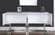 Beth White & Chrome Wood Buffet Console Table by Meridian Furniture