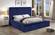 Bliss Navy Blue Velvet Bed by Meridian Furniture