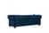 Bowery Navy Blue Velvet Loveseat by Meridian Furniture