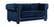 Bowery Navy Blue Velvet Loveseat by Meridian Furniture