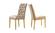 Capri Beige Velvet Dining Chairs (Set of 2) by Meridian Furniture