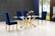 Capri Navy Blue Velvet Dining Chairs (Set of 2) by Meridian Furniture