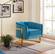 Carter Aqua Velvet Accent Chair by Meridian Furniture