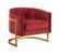Carter Burgundy Velvet Accent Chair by Meridian Furniture