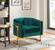 Carter Green Velvet Accent Chair by Meridian Furniture