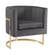 Carter Grey Velvet Accent Chair by Meridian Furniture