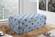 Casey Sky Blue Velvet Ottoman Bench by Meridian Furniture