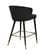 Cassie Black Velvet Counter Stool (Set of 2) by Meridian Furniture