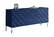 Collette Navy Blue Wood Sideboard Buffet by Meridian Furniture