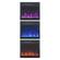 20 Inch Black Electric Fireplace Recessed Wall Mounted Heater by Meble Furniture