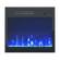 20 Inch Black Electric Fireplace Recessed Wall Mounted Heater by Meble Furniture