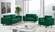 Emily Green Velvet Loveseat by Meridian Furniture