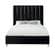 Enzo Black Velvet Bed by Meridian Furniture