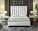 Enzo White Velvet Bed by Meridian Furniture