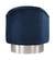 Farrah Navy Blue & Chrome Velvet Accent Chair by Meridian Furniture