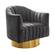 Farrah Grey & Gold Velvet Accent Chair by Meridian Furniture