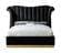 Flora Black Velvet Bed by Meridian Furniture