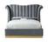 Flora Grey Velvet Bed by Meridian Furniture