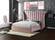 Flora Pink Velvet Bed by Meridian Furniture