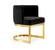 Gianna Black Velvet Dining Chairs (Set of 2) by Meridian Furniture