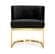 Gianna Black Velvet Dining Chairs (Set of 2) by Meridian Furniture