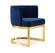Gianna Navy Blue Velvet Dining Chairs (Set of 2) by Meridian Furniture