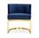 Gianna Navy Blue Velvet Dining Chairs (Set of 2) by Meridian Furniture