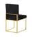 Giselle Black & Gold Velvet Dining Chairs (Set of 2) by Meridian Furniture