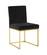 Giselle Black & Gold Velvet Dining Chairs (Set of 2) by Meridian Furniture