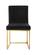 Giselle Black & Gold Velvet Dining Chairs (Set of 2) by Meridian Furniture