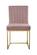 Giselle Pink Velvet Dining Chairs (Set of 2) by Meridian Furniture