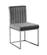 Giselle Grey Velvet Dining Chairs (Set of 2) by Meridian Furniture