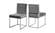 Giselle Grey Velvet Dining Chairs (Set of 2) by Meridian Furniture