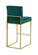 Giselle Green Velvet Counter Stool (Set of 2) by Meridian Furniture