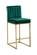 Giselle Green Velvet Counter Stool (Set of 2) by Meridian Furniture